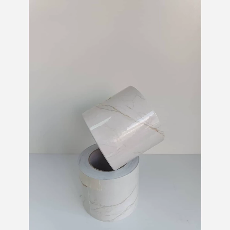 برچسب قرنیز  طرح سنگ هایگلاس کرم رگه دار 10 سانت کد 3552