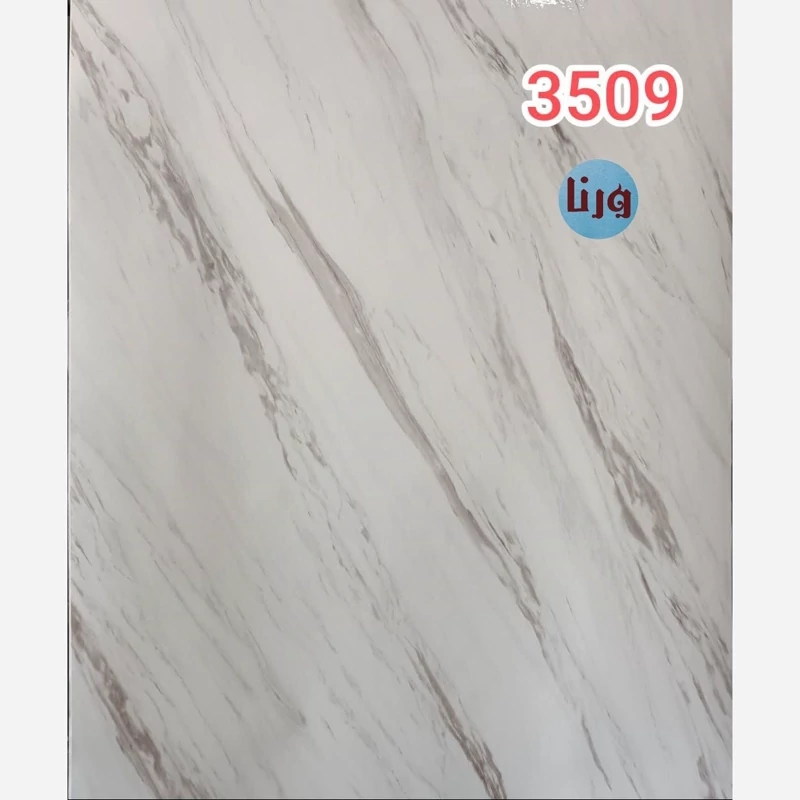 کد 3509 طرح سنگ هایگلاس سفید رگ شیر کاکائویی عرض 60 سانت