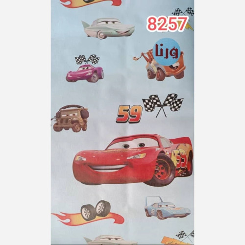 برچسب دیواری اتاق کودک طرح کارتونی مک کویین کد 8257