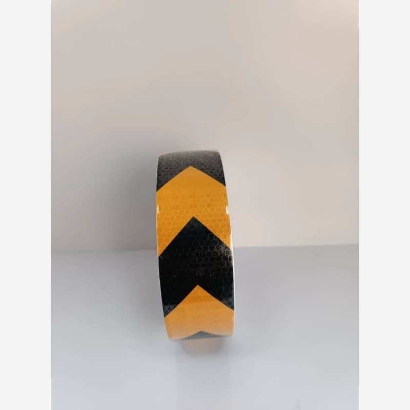 برچسب شبرنگی لانه زنبوری 5 سانتی فلش اقتصادی انبه ای مشکی