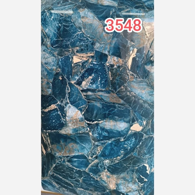 برچسب کابینت طرح سنگ هایگلاس براق سرمه ای کد 3549