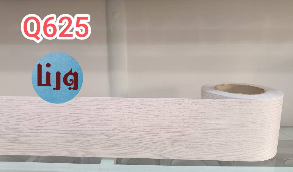 برچسب قرنیزی کد Q625 طرح چوب سفید با رگه های نقره ای