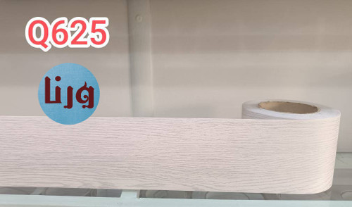 برچسب قرنیزی کد Q625 طرح چوب سفید با رگه های نقره ای