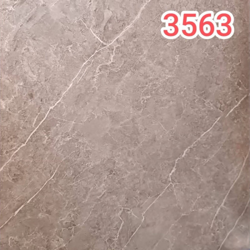 برچسب کابینت طرح سنگ نیمه براق طوسی رگه سفید ضخیم - 3563 عرض 60