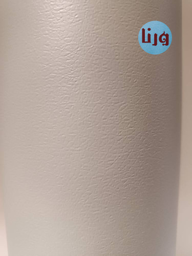 جلوه مات و پترن چرم طبیعی روکش خودچسب کابینت رنگ سبز طوسی خنثی