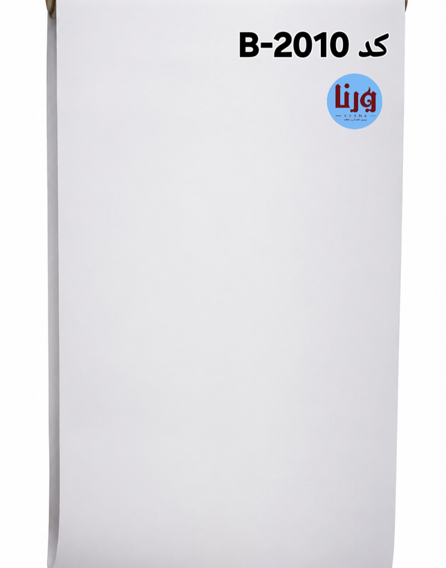 برچسب کابینت سفید مات 2010-B عرض 60 سانتی متر رول PVC خودچسب