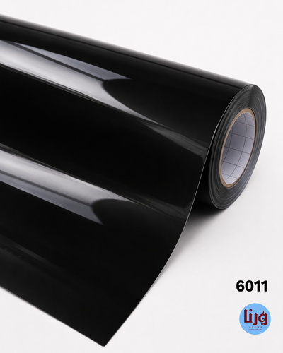 برچسب کابینت مشکی براق رول PVC عرض ۶۰ سانتی متر کد 6011