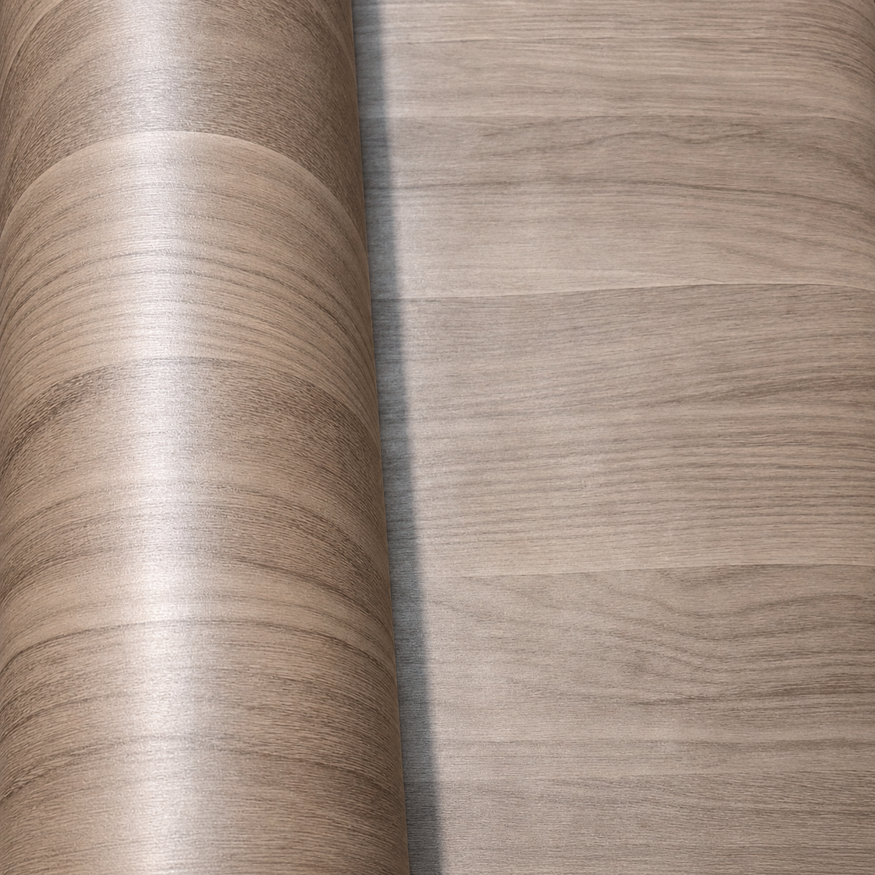 برچسب کابینت طرح چوب برجسته طوسی ضخیم کد ۶۳۰۱ عرض ۶۰ سانتی‌متر | روکش PVC خودچسب مات ورنا