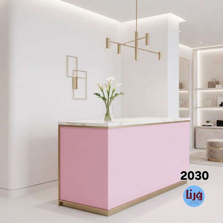 کاربرد برچسب صورتی مات کد 2030 در دکور فروشگاه