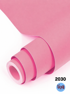 برچسب کابینت صورتی روشن مات ساده عرض 60 سانت روکش PVC خودچسب | کد 2030