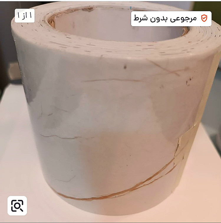 برچسب قرنیز طرح سنگ هایگلاس کرم رگه دار 10 سانت کد 3552