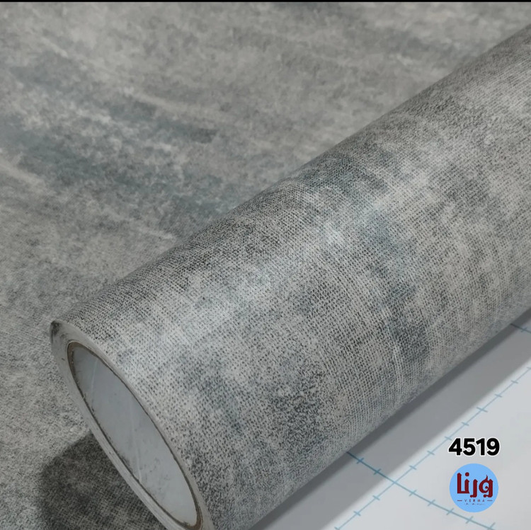 برچسب کابینت و دکوری طرح کنفی طوسی سورمه ای کد 4519 عرض 60 سانت ضد آب