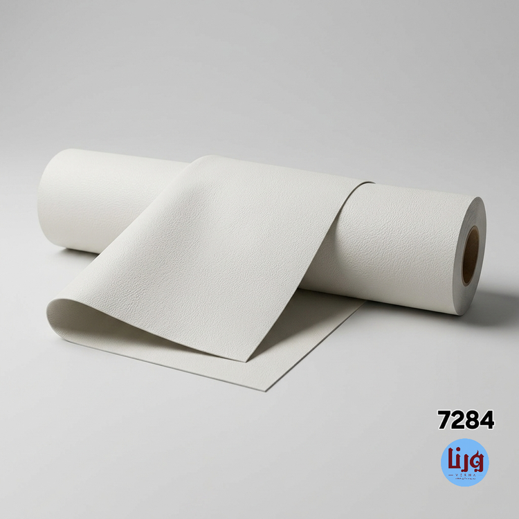 رول برچسب خودچسب طرح چرم سفید برجسته کد 7284 عرض 90 ورنا