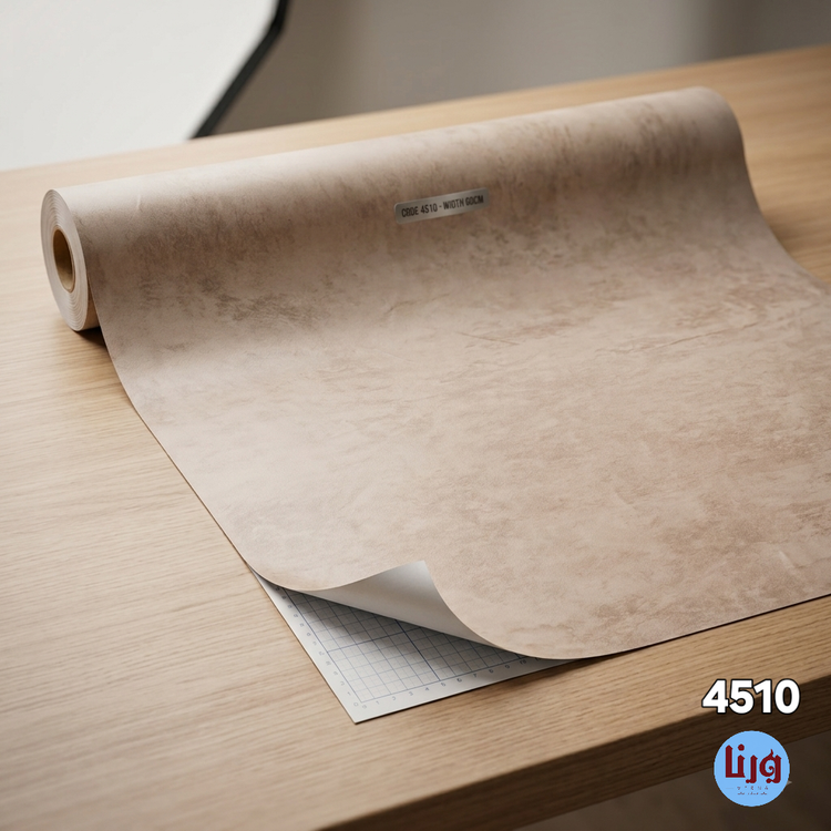 رول برچسب کابینت طرح بتن پتینهای کرم کد 4510