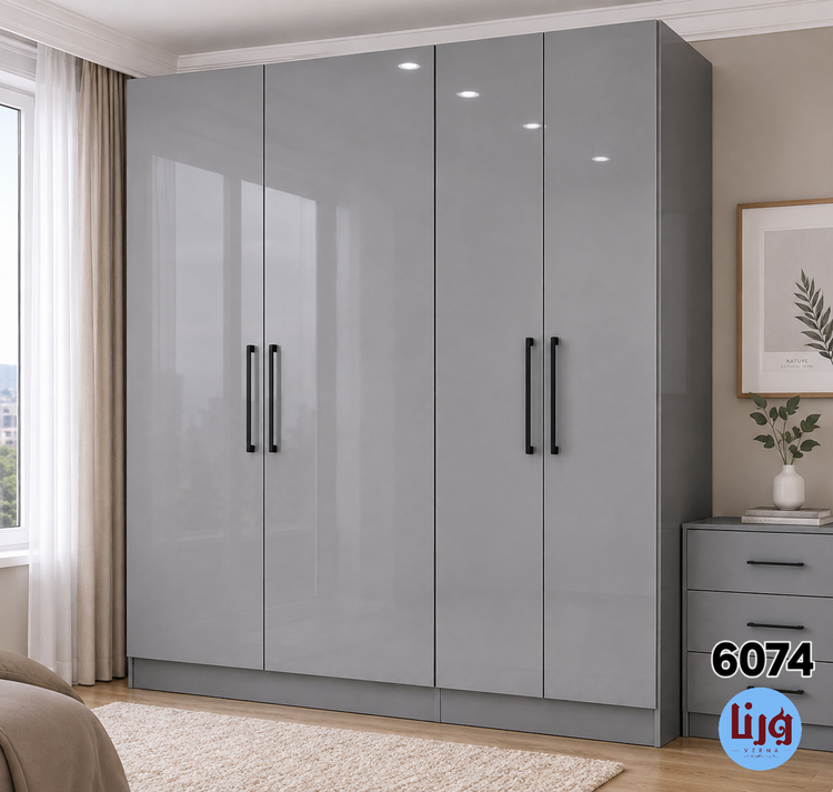 برچسب کابینت و لوازم خانگی ساده طوسی براق (کد 6074) - عرض 60 سانتیمتر