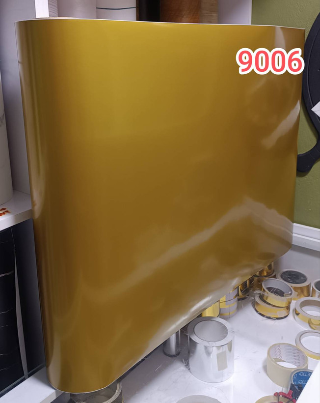 برچسب کابینت و دکوری دیواری طلایی نیمه مات کد9006 عرض 60 سانت