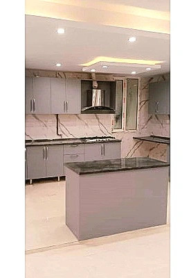 برچسب کابینت طرح ساده طوسی مات کد - 2074 عرض 60 سانت