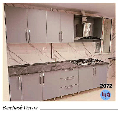 برچسب کابینت طرح ساده طوسی مات روشن کد ۲۰۷۲ عرض ۶۰ سانتیمتر یورودکور